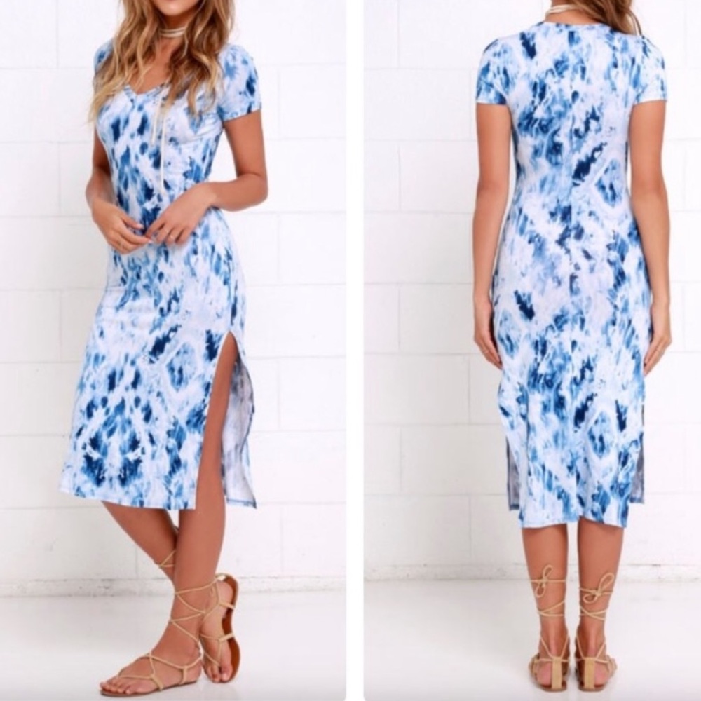 Lulu’s blue tie dye dress